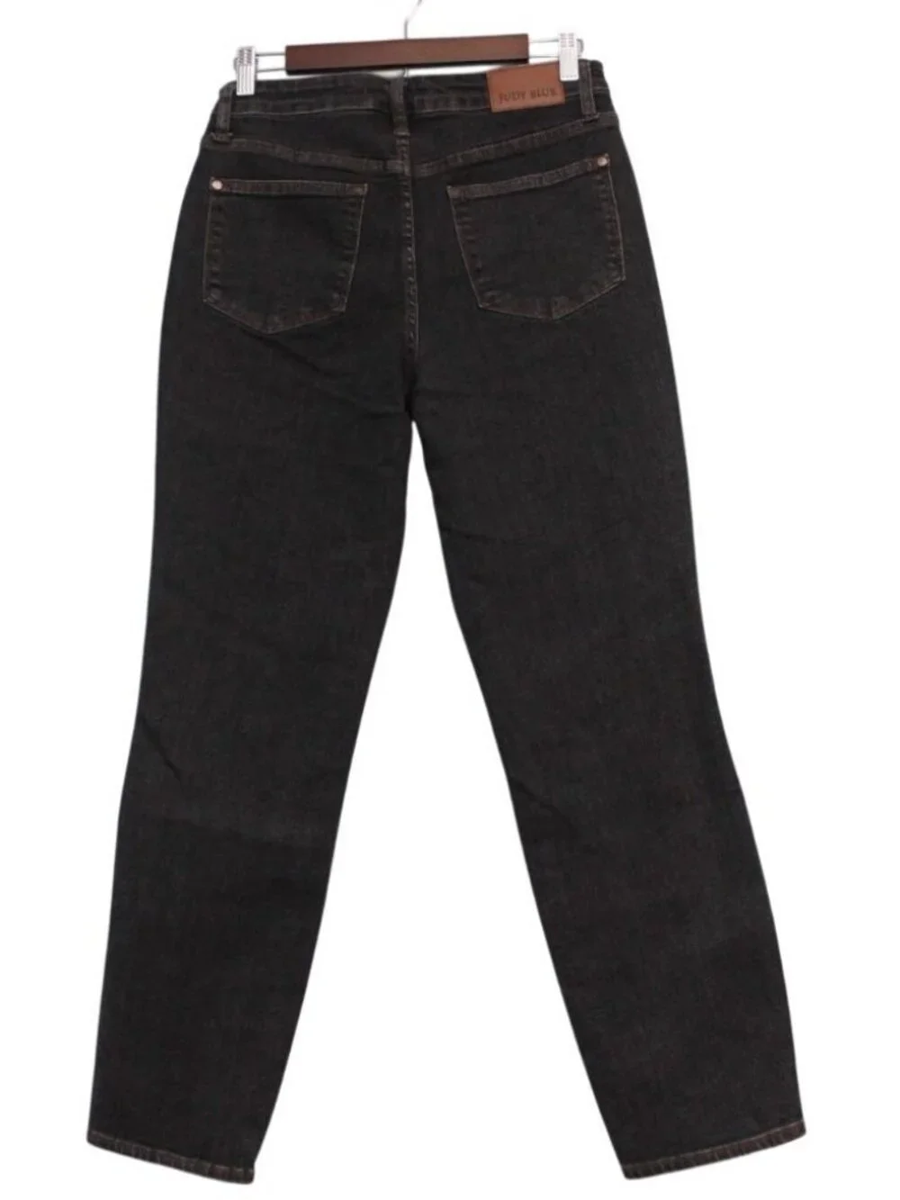 Judy Blue Jeans Size 7 28 Slim Fit Black Stretch Denim Tummy Control Preppy - Picture 7 of 12